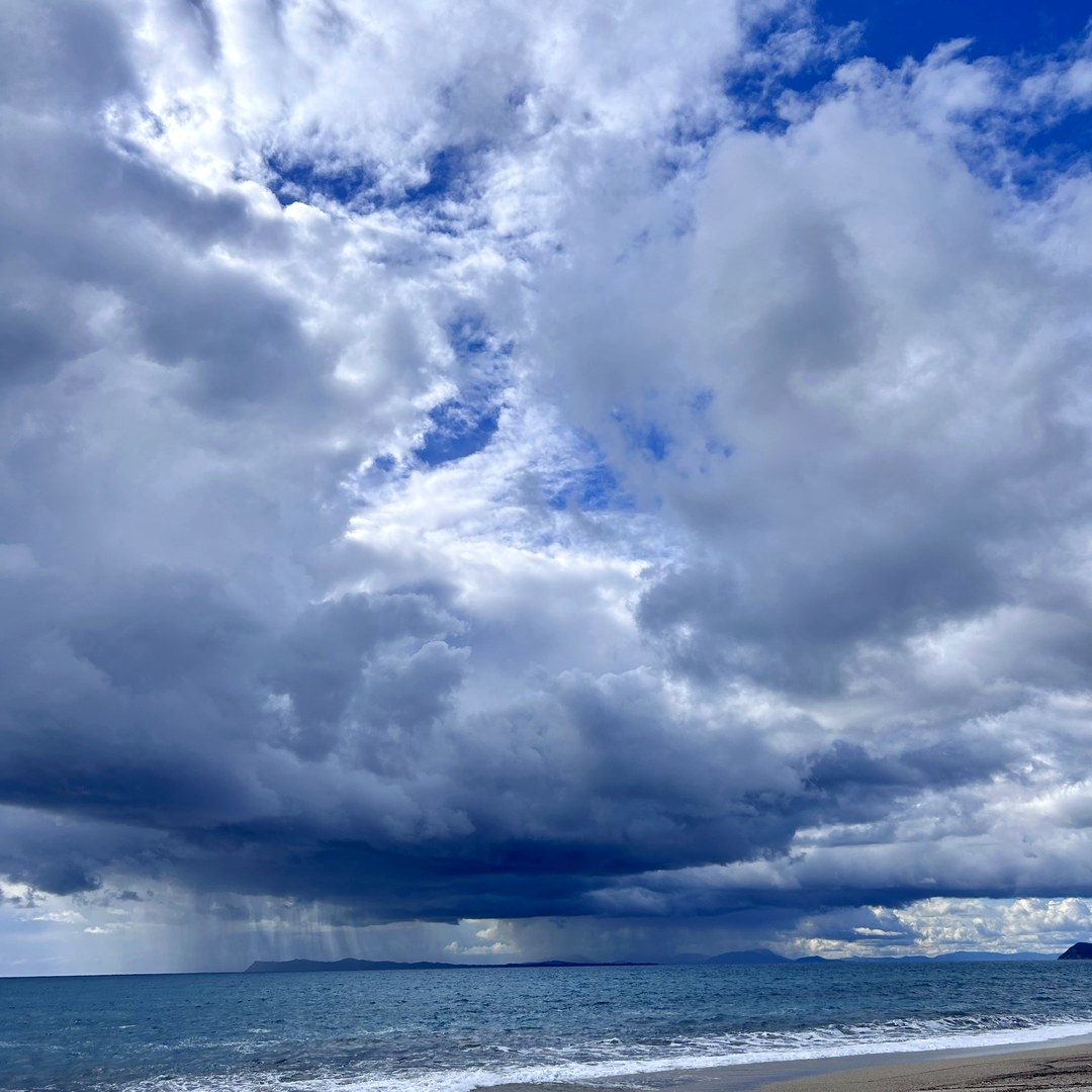 Storm over the sea